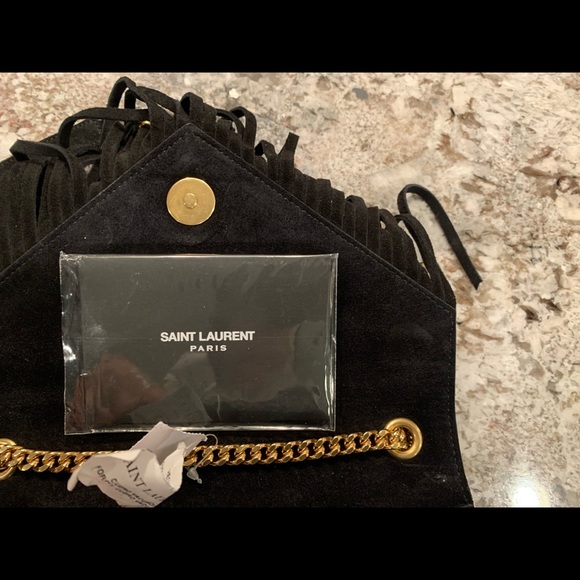 YSL Saint Laurent Monogram Fringe Crossbody Bag, - Picture 5 of 11